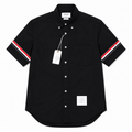 Thom Brown Oxford Đen Viền Tay Vải Mỏng