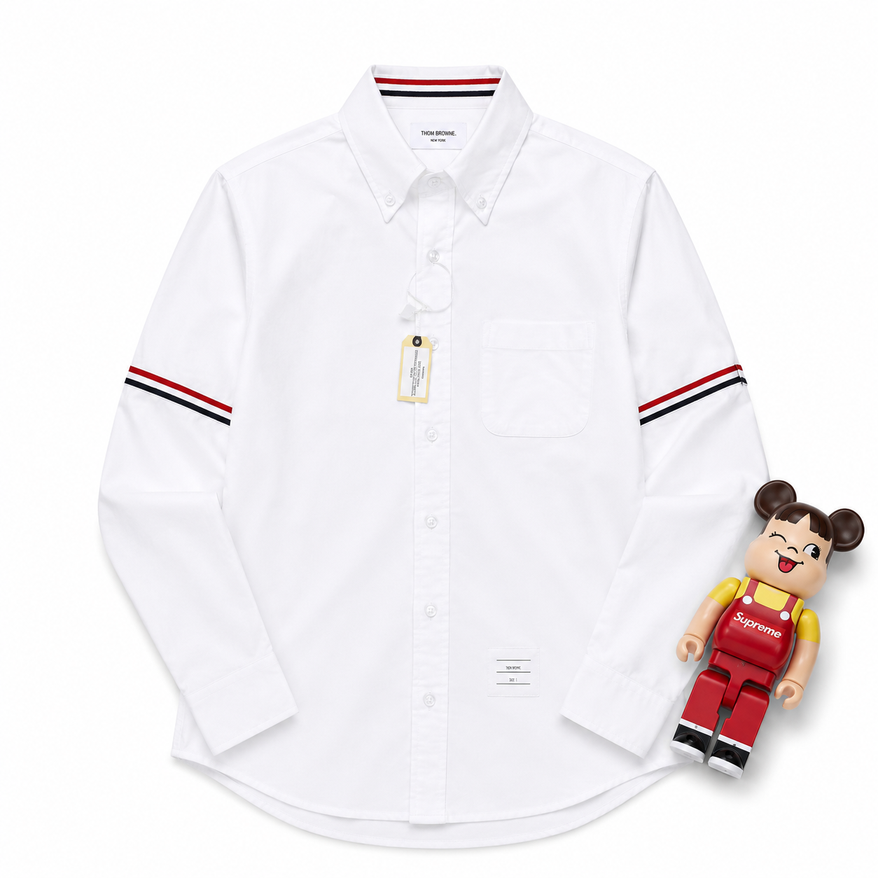 Thom Brown Oxford Trắng Cúc Trắng