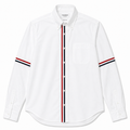 Thom Brown Oxford Trắng Viền 2 Tay