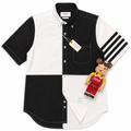 Thom Brown Oxford Patchwork 4 Mảnh Tay Ngắn